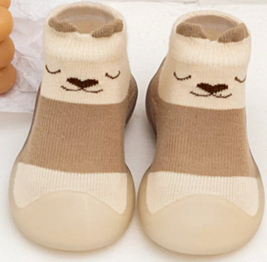 Brown Bear Baby Socks